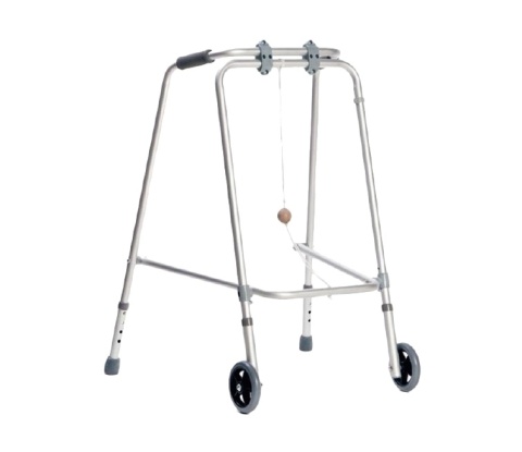 AR-009 Balkonik aluminiowy z kulką – składany, dwukołowy