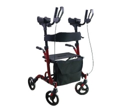 AR-028 Podpórka rehabilitacyjna 4-kołowa aluminiowa z podparciem łokci. SUPPORT