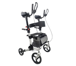 AR-029 Podpórka rehabilitacyjna 4-kołowa aluminiowa z podparciem łokci. SUPPORT PLUS