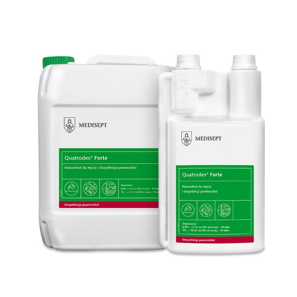 Quatrodes® Forte 1L - Koncentrat do mycia i dezynfekcji powierzchni Quatrodes® Forte 1L - Koncentrat do mycia i dezynfekcji powierzchni