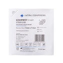 Kompresy z gazy sterylne INTRA COMPRESS 7,5cm x 7,5cm 17nitek/8warstw blister a3szt